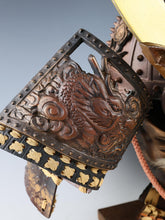 Rare Vintage Japanese Samurai Kabuto Helmet - Genji Style Iron Display Armor