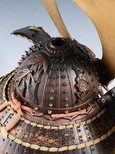 Rare Vintage Japanese Samurai Kabuto Helmet - Genji Style Iron Display Armor