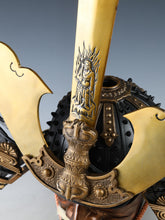 Rare Vintage Japanese Samurai Kabuto Helmet Kusunoki Masashige Style Iron Display Armor 60cm