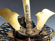 Rare Vintage Japanese Samurai Kabuto Helmet Kusunoki Masashige Style Iron Display Armor 60cm