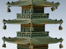 Japanese Vintage Iron Five-Story Pagoda Figure  Takaoka Metalwork, Showa Era