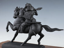 Vintage Japanese Samurai Horseman Sculpture - Iron Small Figure, Showa Era