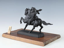 Vintage Japanese Samurai Horseman Sculpture - Iron Small Figure, Showa Era
