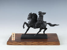 Vintage Japanese Samurai Horseman Sculpture - Iron Small Figure, Showa Era