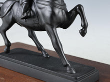 Vintage Japanese Samurai Horseman Sculpture - Iron Small Figure, Showa Era