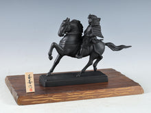 Vintage Japanese Samurai Horseman Sculpture - Iron Small Figure, Showa Era