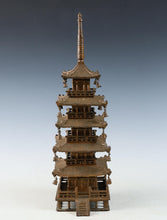 Japanese Vintage Iron Five-Story Pagoda Figure  Takaoka Metalwork, Showa Era