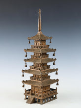 Japanese Vintage Iron Five-Story Pagoda Figure  Takaoka Metalwork, Showa Era