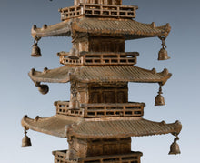 Japanese Vintage Iron Five-Story Pagoda Figure  Takaoka Metalwork, Showa Era