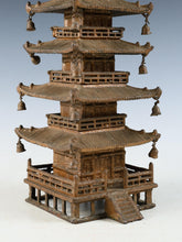 Japanese Vintage Iron Five-Story Pagoda Figure  Takaoka Metalwork, Showa Era