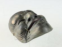 Vintage Japanese Ceramic Noh Mask Okina - Great Okina with Wooden Box