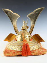 Vintage Massive Japanese Samurai Helmet  Great Dragon Kabuto with Cushion