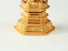 Old Vintage Iron Buddhist Figure  Vairocana Dainichi Nyorai, Showa Era