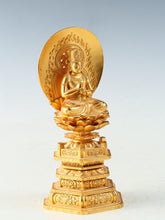 Old Vintage Iron Buddhist Figure  Vairocana Dainichi Nyorai, Showa Era