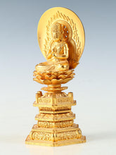 Old Vintage Iron Buddhist Figure  Vairocana Dainichi Nyorai, Showa Era