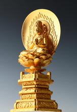 Old Vintage Iron Buddhist Figure  Vairocana Dainichi Nyorai, Showa Era