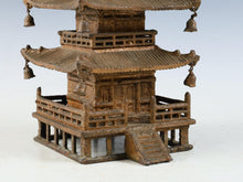 Japanese Vintage Iron Five-Story Pagoda Figure  Takaoka Metalwork, Showa Era