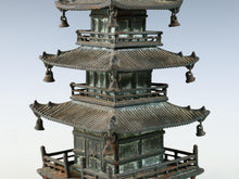 Vintage Japanese Iron Three-Story Pagoda Temple Figure