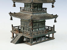 Vintage Japanese Iron Three-Story Pagoda Temple Figure