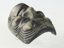 Vintage Japanese Ceramic Noh Mask Okina - Great Okina with Wooden Box