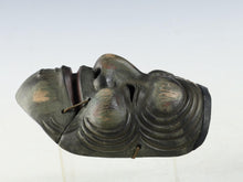 Vintage Japanese Ceramic Noh Mask Okina - Great Okina with Wooden Box
