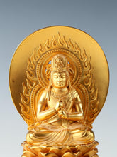 Old Vintage Iron Buddhist Figure  Vairocana Dainichi Nyorai, Showa Era