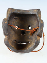 Old Japanese Paper Clay Noh Mask Tengu Long-Nose Mask Late Showa