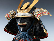 Vintage Japanese Samurai Kabuto Helmet Hachiman Hoshi with Menpo Mask Showa Era