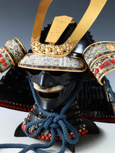 Vintage Japanese Samurai Kabuto Helmet Hachiman Hoshi with Menpo Mask Showa Era