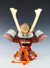Japanese Samurai Wearable Red Kabuto Helmet with a Mask -Marutake Kohnin Product-