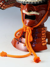 Japanese Samurai Wearable Red Kabuto Helmet with a Mask -Marutake Kohnin Product-