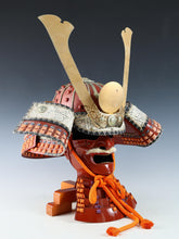 Japanese Samurai Wearable Red Kabuto Helmet with a Mask -Marutake Kohnin Product-