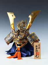 Rare High-Grade Japanese Samurai Kabuto Helmet  Dragon Crest Minamoto Genji Vintage Display