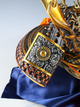 Rare High-Grade Japanese Samurai Kabuto Helmet  Dragon Crest Minamoto Genji Vintage Display