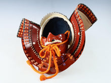 Japanese Samurai Wearable Red Kabuto Helmet with a Mask -Marutake Kohnin Product-