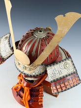 Japanese Samurai Wearable Red Kabuto Helmet with a Mask -Marutake Kohnin Product-