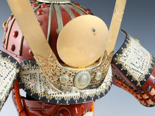 Japanese Samurai Wearable Red Kabuto Helmet with a Mask -Marutake Kohnin Product-