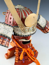 Japanese Samurai Wearable Red Kabuto Helmet with a Mask -Marutake Kohnin Product-