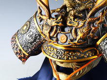 Rare High-Grade Japanese Samurai Kabuto Helmet  Dragon Crest Minamoto Genji Vintage Display